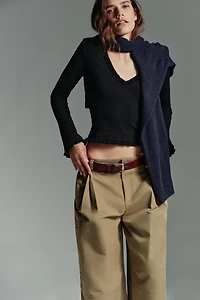 RUFFLED LONG SLEEVE TOP