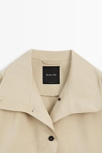 100% cotton cape jacket