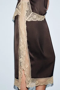 LACE MIDI SKIRT ZW COLLECTION