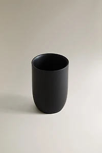 BLACK RESIN TOOTHBRUSH TUMBLER