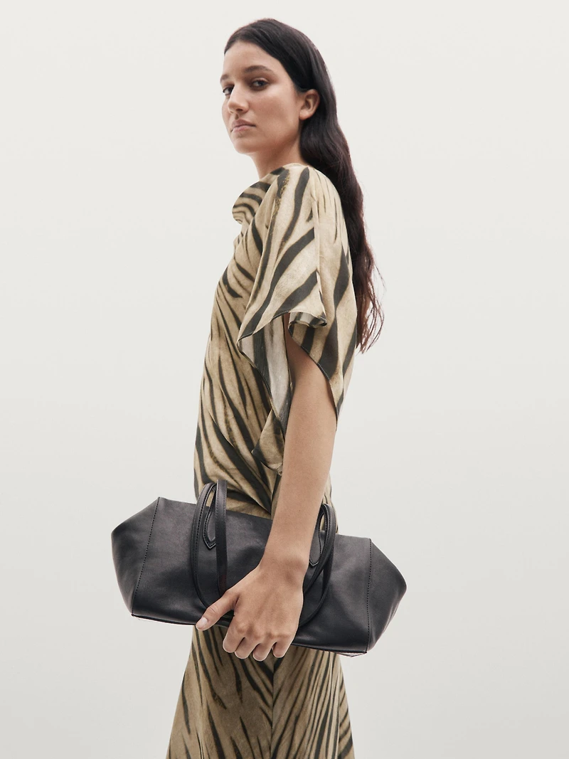 Long animal print dress