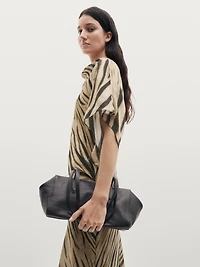 Long animal print dress