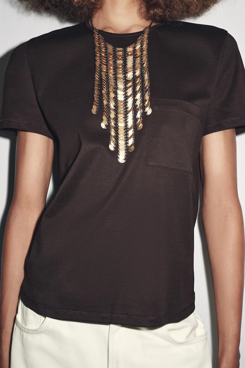 MERCERIZED COTTON T-SHIRT