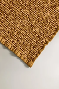 MINI WAFFLE-KNIT BATH TOWEL