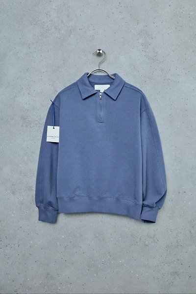 STORIESZ - PLUSH ZIP POLO SWEATSHIRT