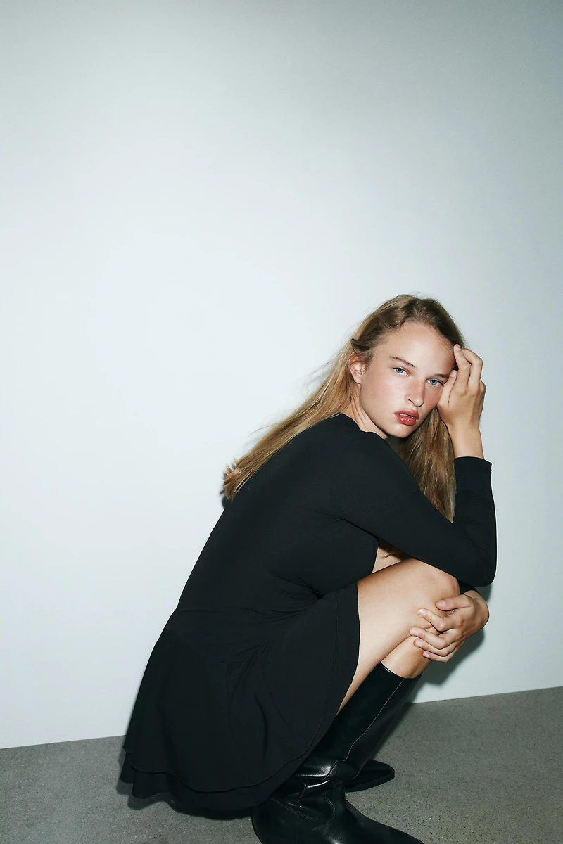 RUCHED JUMPSUIT DRESS