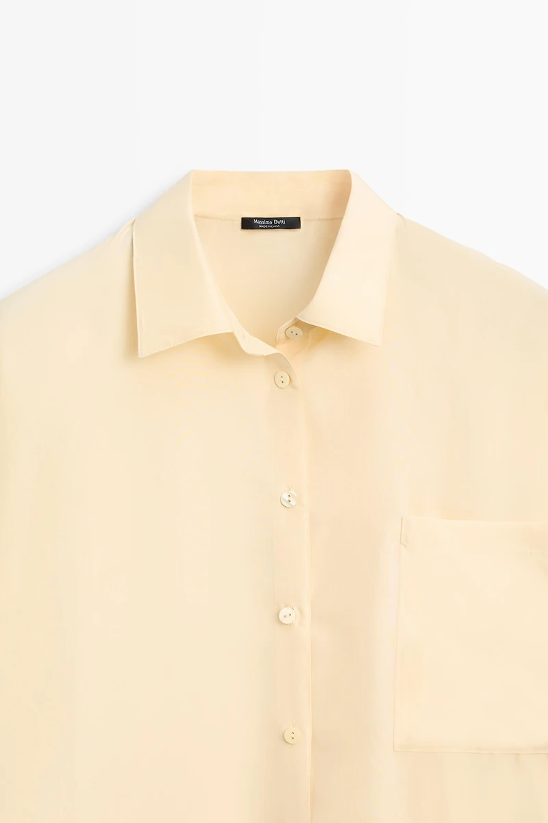 Flowing 100% silk shirt