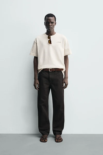 CONTRAST PRINT PATCH T-SHIRT