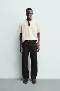 CONTRAST PRINT PATCH T-SHIRT