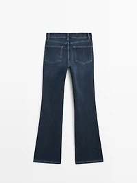 Jean skinny flare taille haute