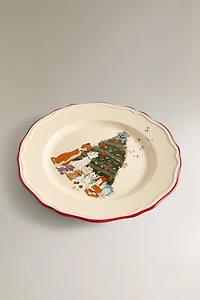 ASSIETTE ENFANT GRÈS LES ARISTOCHATS ©DISNEY NOËL