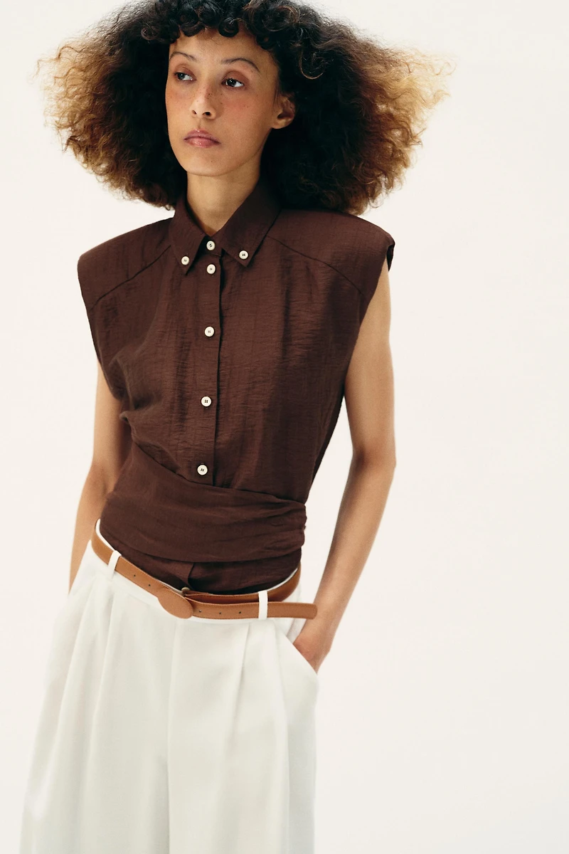 LONG BELTED SHORTS