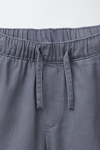 TWILL FLOWY CARGO SHORTS