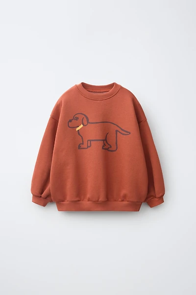 PUPPY GRAPHIC SWEATSHIRT