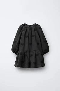 EMBROIDERED HEART DRESS