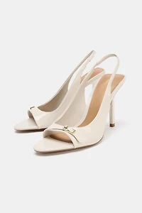 HEELED BUCKLE SANDALS