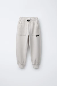 PANTALON DE JOGGING GAUFRÉ COMBINÉ