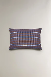 STRIPED COTTON THROW PILLOW COVER X TENSIRA