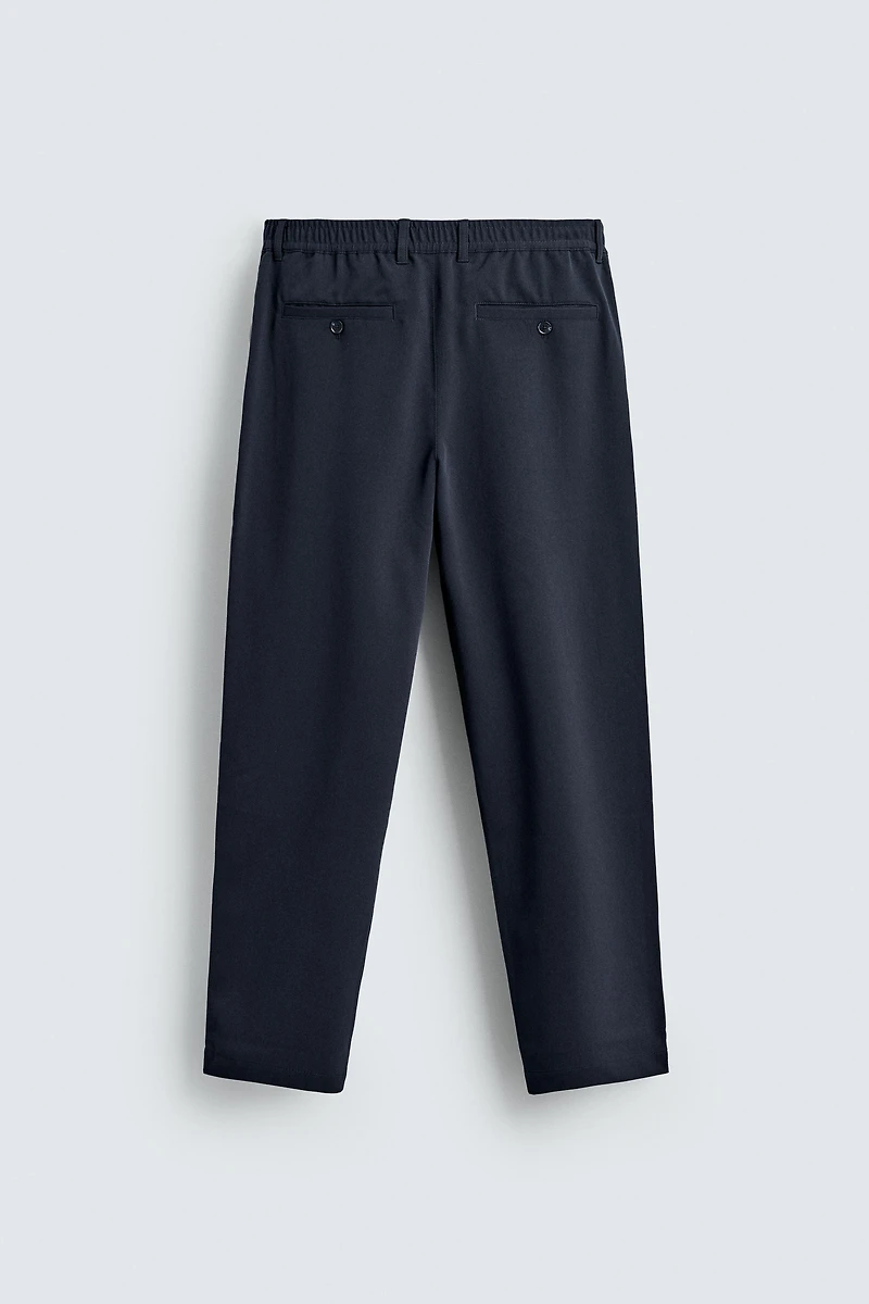 STRAIGHT FIT STRETCH PANTS