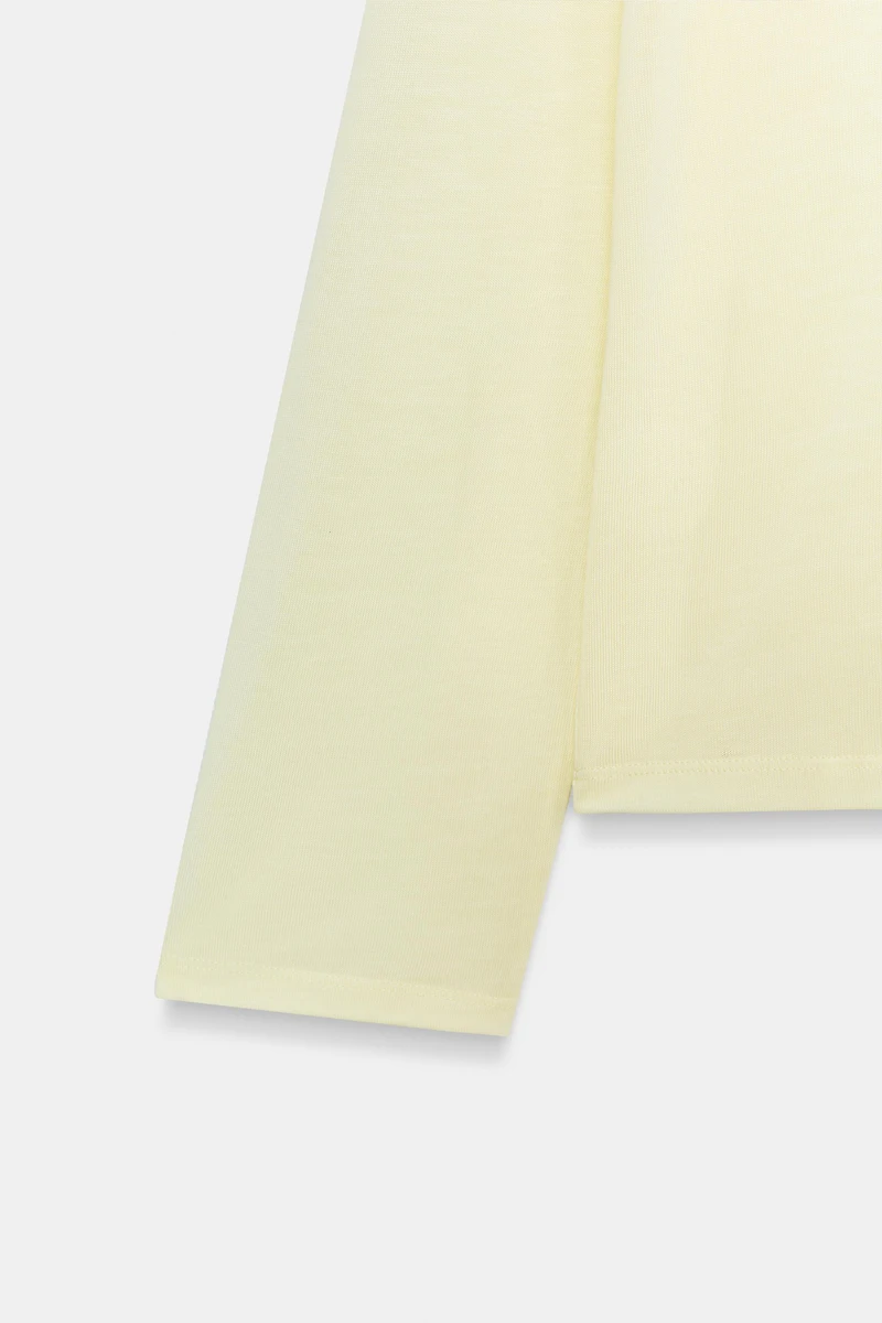 LONG SLEEVE FLOWY POLO SHIRT