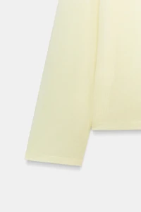 LONG SLEEVE FLOWY POLO SHIRT