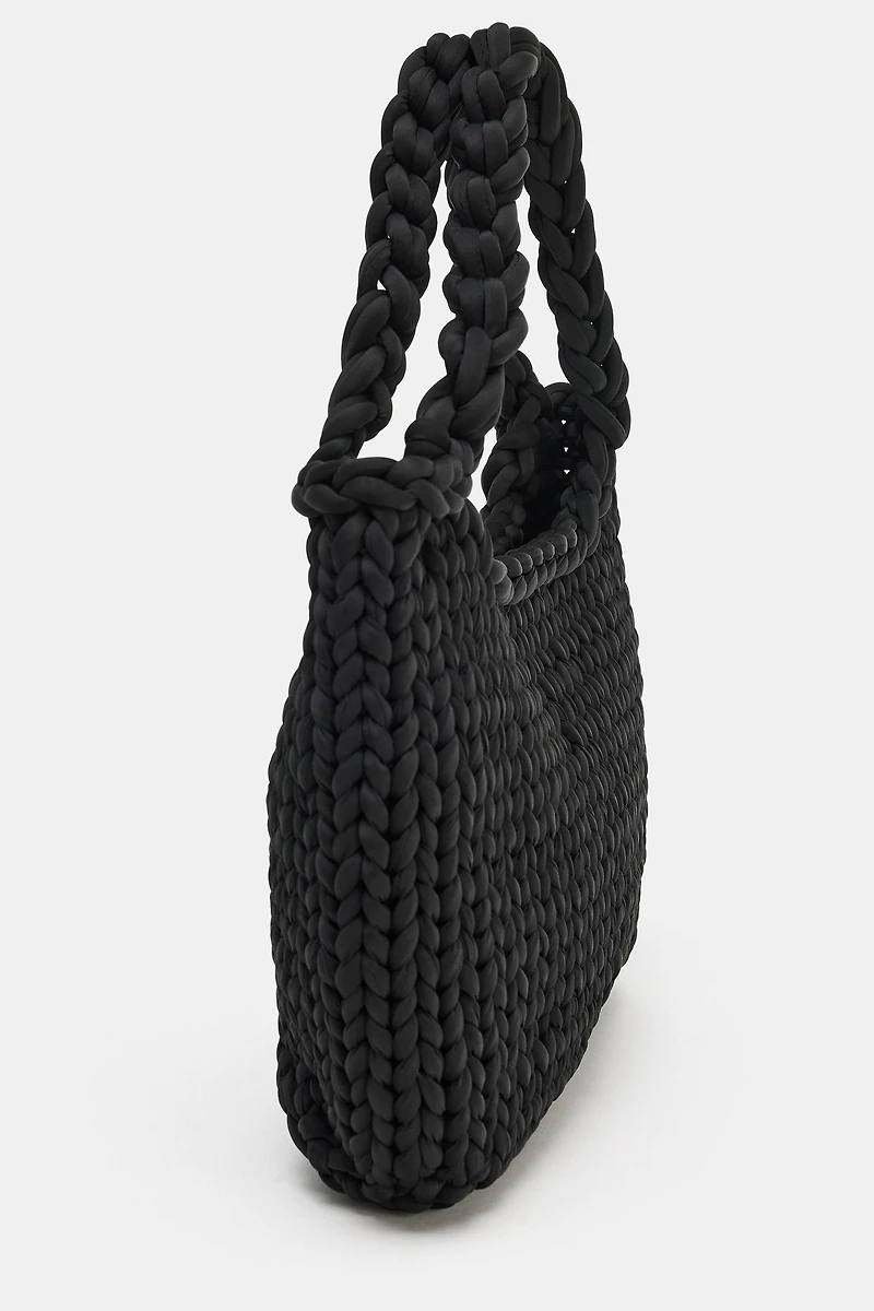 WOVEN SHOPPER BAG