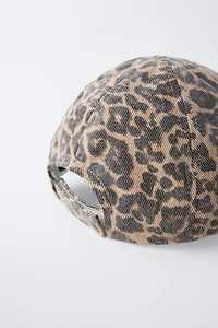 CASQUETTE ANIMAL PRINT BRODÉE