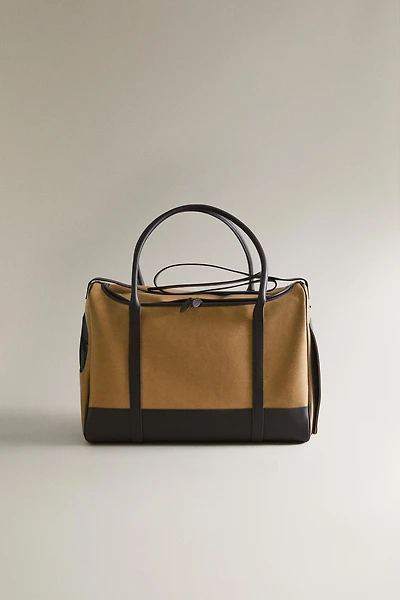 SAC DE TRANSPORT EN CUIR POUR ANIMAUX