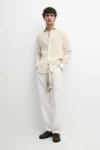 Pantalon jogging 100 % lin