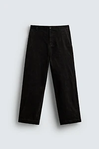 PANTALON COUPE CAROTTE STRUCTURÉ