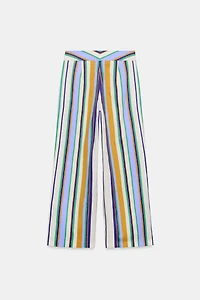 STRIPED STRAIGHT LEG PANTS