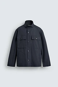 STRUCTURED POCKET OVERSHIRT