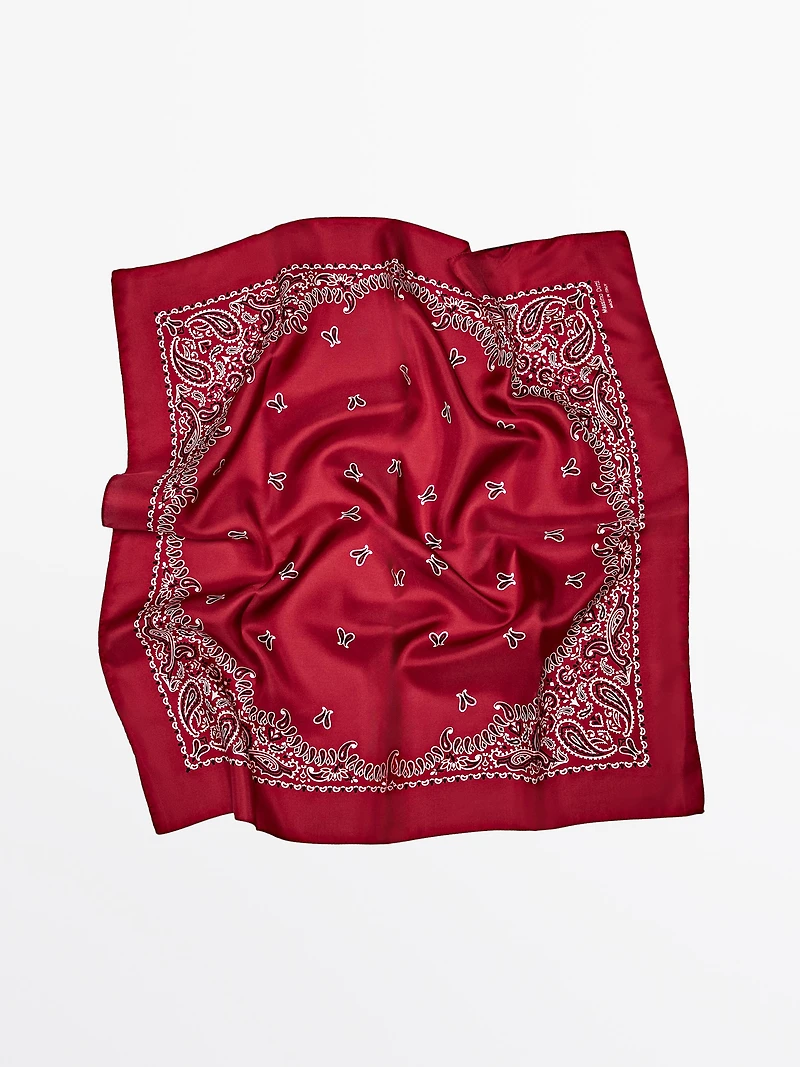 Foulard à imprimé cachemire