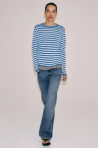 PULL EN MAILLE À RAYURES