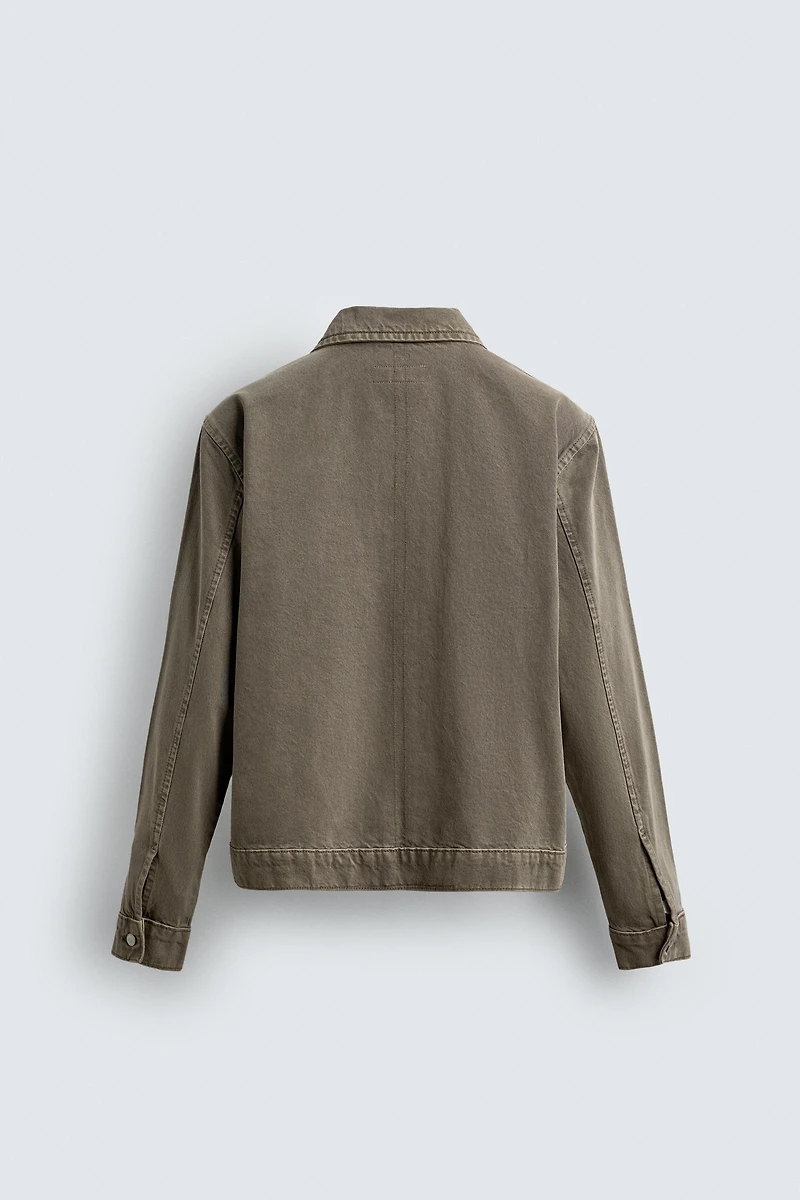 SURCHEMISE EN DENIM ZIPPÉE