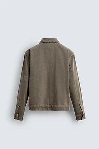 SURCHEMISE EN DENIM ZIPPÉE