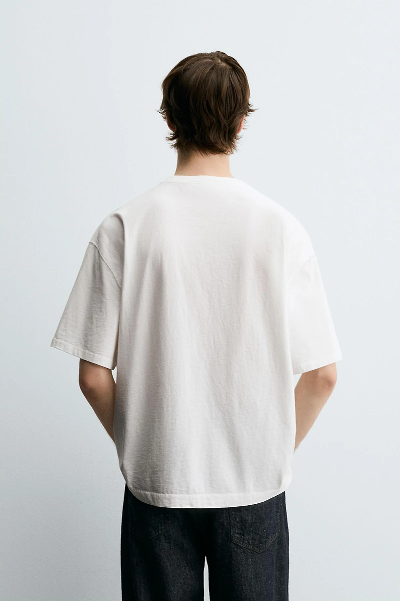 CONTRAST PRINT T-SHIRT