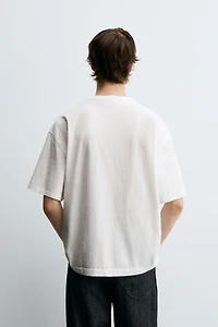CONTRAST PRINT T-SHIRT