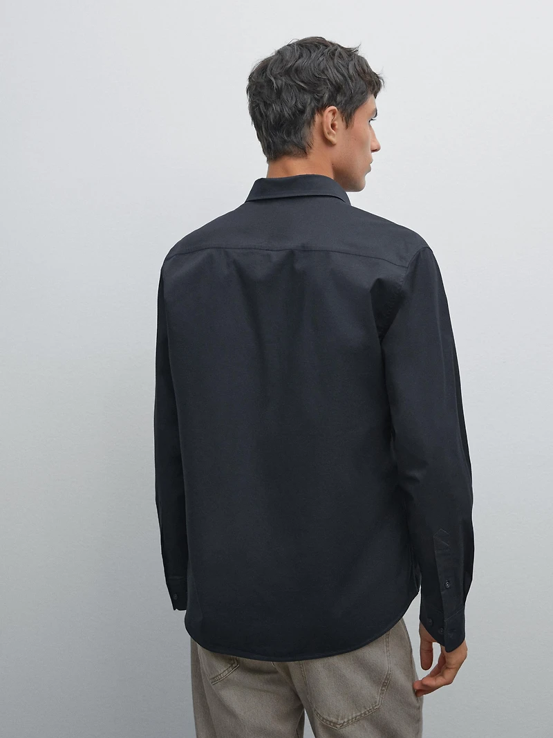 Regular fit stretch shirt