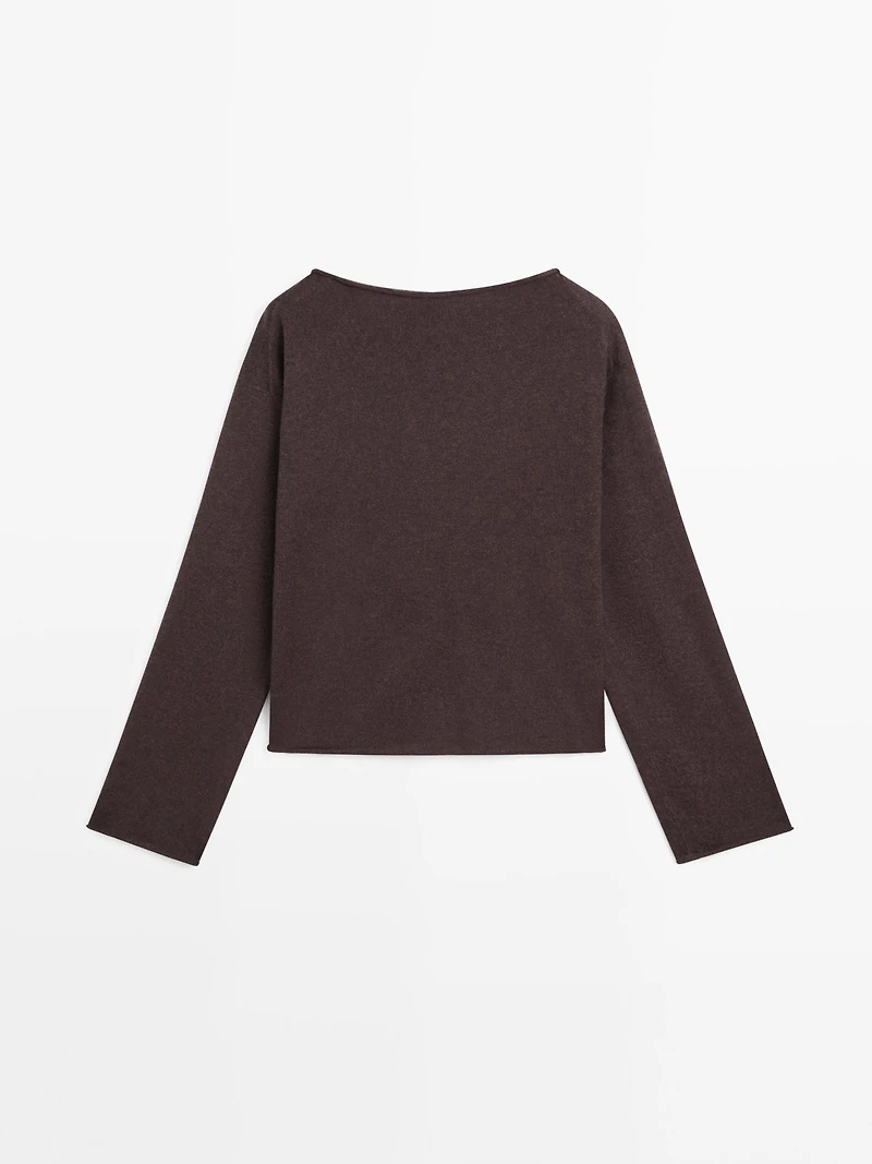 100% wool knit sweater