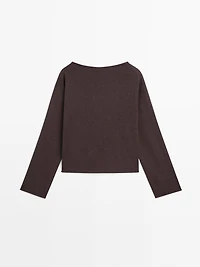 100% wool knit sweater