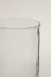 HAMMERED GLASS SOFT DRINK TUMBLER