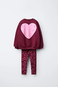 LILO & STITCH © DISNEY RIBBED JOGGING SWEATSHIRT AND LEGGINGS SET