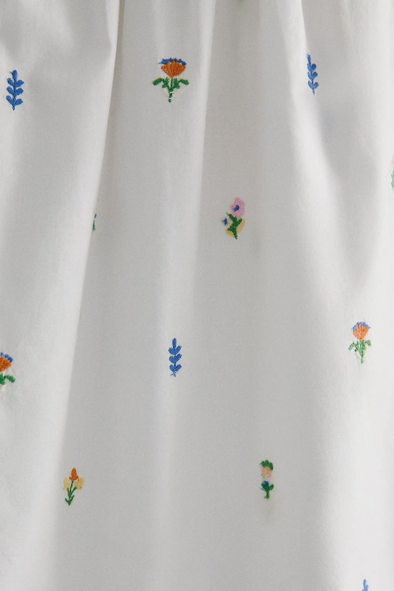 COTTON TOP WITH MINI FLOWERS