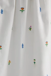 COTTON TOP WITH MINI FLOWERS