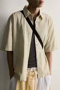 BOXY FIT PLAID SHIRT