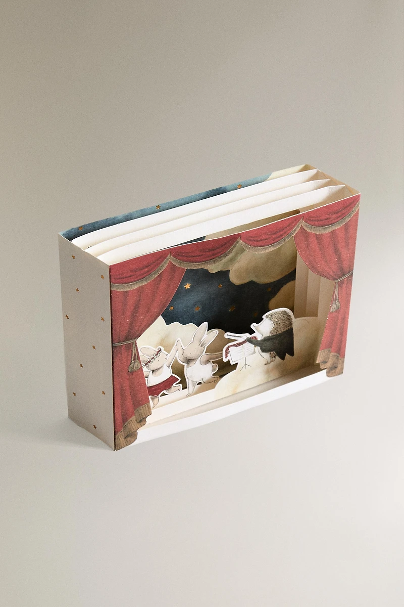 3D CHILDREN'S CHRISTMAS DANCERS POSTCARD SET