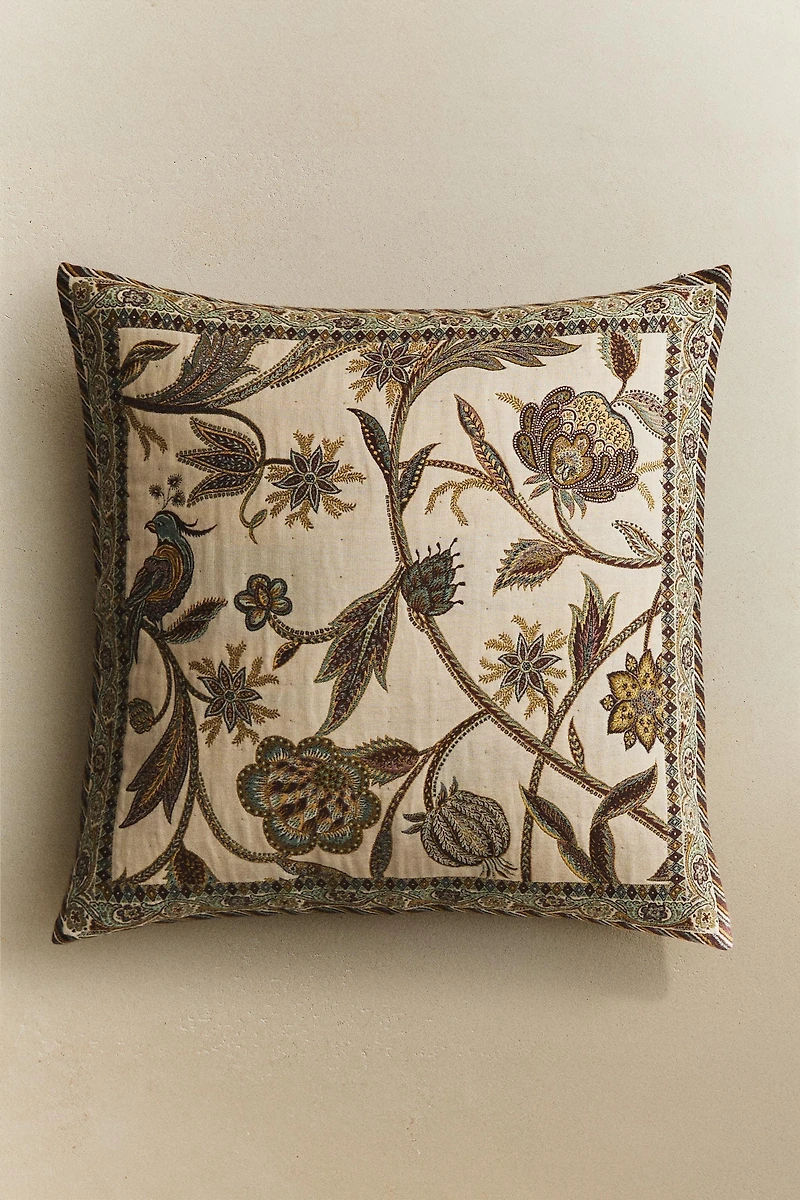 HOUSSE DE COUSSIN JACQUARD