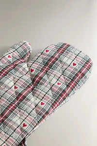 CHRISTMAS HEART OVEN MITT