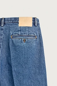 REGULAR FIT DENIM CHINO PANTS